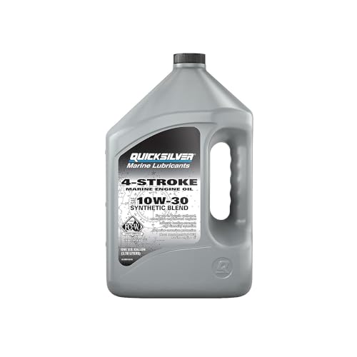 Quicksilver 10W-30 4-Stroke Synthetic Blend Marine Engine Oil 1 Gallon