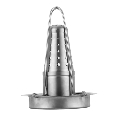 iplusmile parrilla de pollo con estante tostador apoyo Pararse rejilla para pollo asado de acero inoxidable rejilla para asar pollo al aire libre Turquía Toaster Rack acero inoxidable Plata