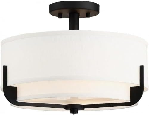 Miniatura 3 de Nuvo 606545 Montaje semi empotrado de tres luces, 3 litros, bronceoscuro