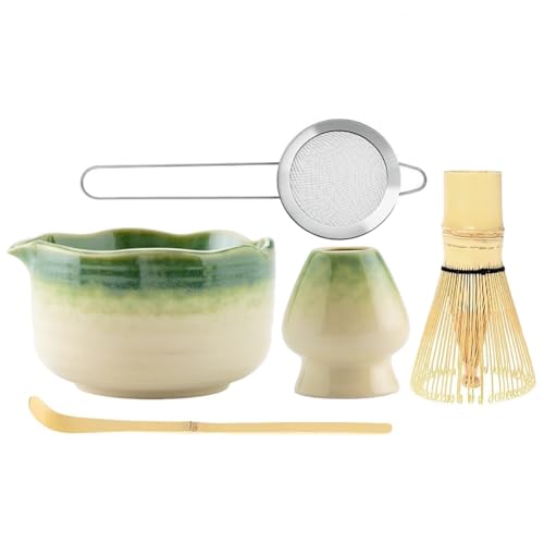 Sizikato 5-Piece Matcha Set, Gradient Mint Green