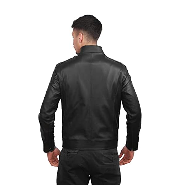 DALLAS THE ORIGINAL Leren herenjas, leren jas, leren herenjas, echt leer, made in Italy