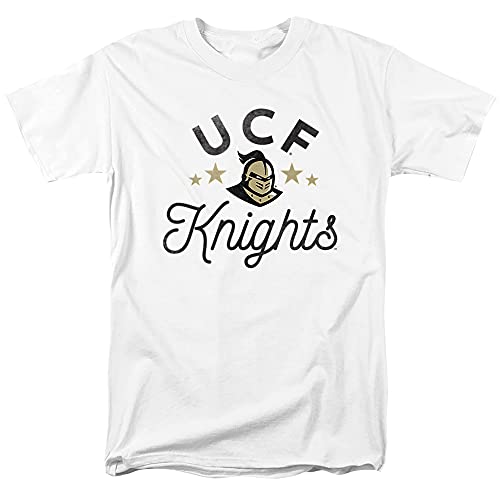University of Central Florida UCF UCF Knights Official Knights Unisex Adult T Shirt,White, Large