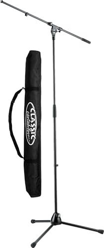 K&M 210/2 Mikroständer standard schwarz SET inkl. Mikrofonständer Tasche