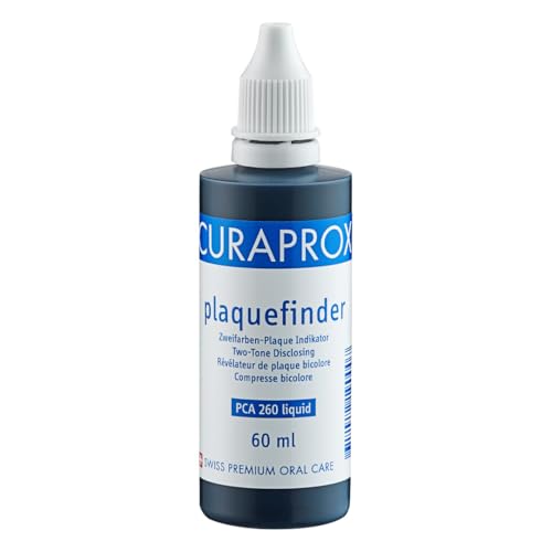 Curaprox PCA 260 Plaquefinder - Plaque-Erkennungstabletten | Zweifarbiges System | Packung mit 12 Tabletten/Hergestellt in der Schweiz