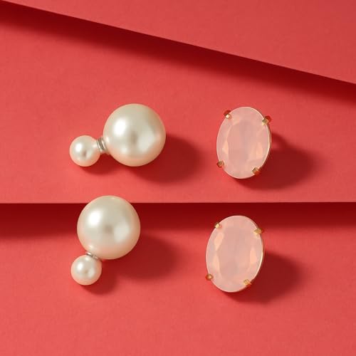 Image of Mansiyaorange Chunky Earrings Tops Stud For Women & Girls