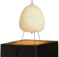 Abajur Japonês de Papel LED, Lâmpada de Mesa Tripé, Decoração Criativa para Sala, Quarto, Cabeceira, Estudo, Hotel