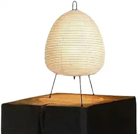 Abajur Japonês de Papel LED, Lâmpada de Mesa Tripé, Decoração Criativa para Sala, Quarto, Cabeceira, Estudo, Hotel