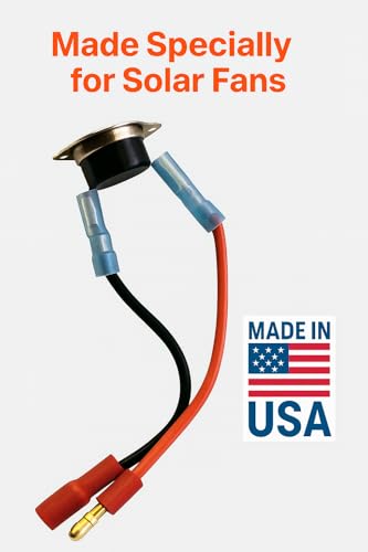 Amtrak Solar 12-Inch Solar Attic Fan, Powerful 100 Watt Fan Quietly Cools Attic, Garage, or Greenhouse & Ventilates to Protect Against Moisture