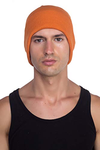 Image of Top Level Beanie Men Women - Unisex Cuffed Plain Skull Knit Hat Cap