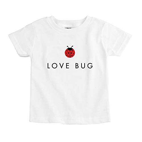 The Spunky Stork Little Boys Girls Love Bug Ladybug Cute Organic Toddler Tshirt