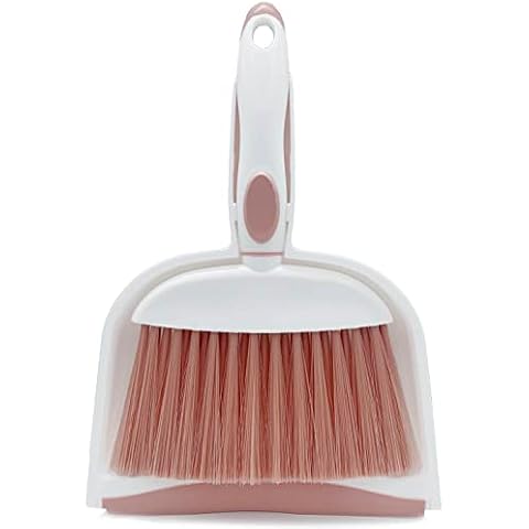 Broom Dustpan Brush Small Dust pan : Mini Broom and Dustpan Set Small Dust pan and Brush Set Whisk Broom and Dustpan Set Small Dust pan Small Broom and Dust pan Set (Pink) Cover