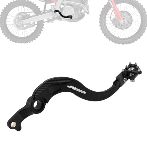 JFG RACING Dirt Bike Rear Brake Foot Pedal,CNC Motorcycle Foot Lever for CRF250R 2004-2024/CRF450R 2005-2024/CRF450RX 2017-2024/CRF250RX 2019-2024-Black