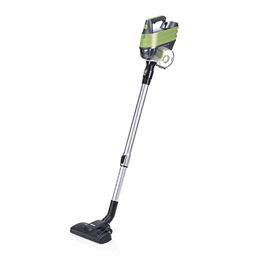 Tristar SZ-1918 Aspirador de Escoba Vertical, Dos en Uno con Aspirador de Mano, Sistema Multiciclónico, Cable de Alimentación de 5 m, Vaciado Sencillo