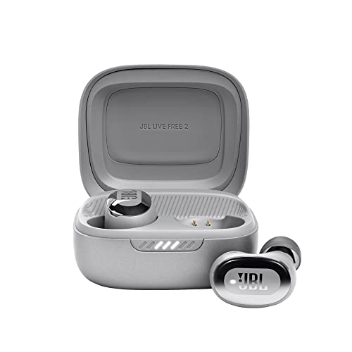 Jbl Live Free 2: 35 Hours Of Playtime, True Adaptive Noise Cancelling, Smart Ambient, And Beamforming Mics (Silver), Small #TOP13