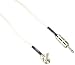 Fender Hendrix Voodoo Child Coiled Instrument Cable, Straight/Angle, White, 30ft