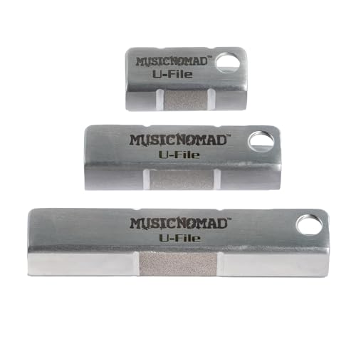MusicNomad U-File Single Fret Leveler, 3-Pack MN813