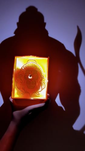 Image of Hanuman Shadow Projection Divine Lamp