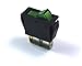CYGUSA Illuminated Automotive Rocker Switch - Green
