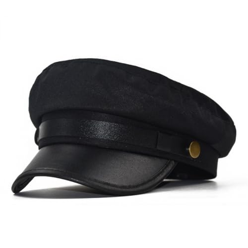 Black Beret Chauffeur Hat Conductor Bus Driver Costume Role Playing Captain Hat