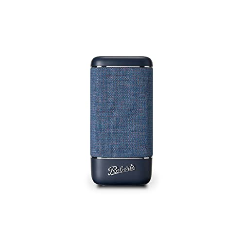 Roberts Beacon 325 głośnik Bluetooth - przenośny, ładowalny, czas pracy 12 godzin, dwa pasywne grzejniki basowe, design vintage, Bluetooth, streaming, wejście, 2 lata - Midnight Blue
