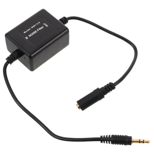 Tofficu Filtro Anti-rumore Audio per Auto Soppressore del Rumore del Loop di Massa Aux Filtro per Altoparlanti Auto Isolatore di Rumore senza Alimentazione Miglioramento della Precisione