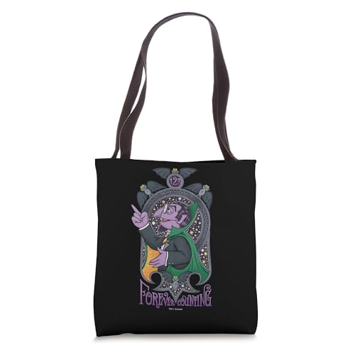 Tote bag Sesame Street Psychedelic Count grand sac en toile imprimé