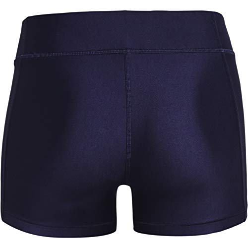 Under Armour Women's Heatgear Armour Mid Rise Shorty , Midnight Navy (410)/White, X-Small #TOP1