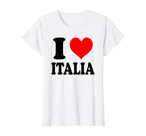 Image of I Love Italia Value Graphic T-Shirt, Women, White, XS
