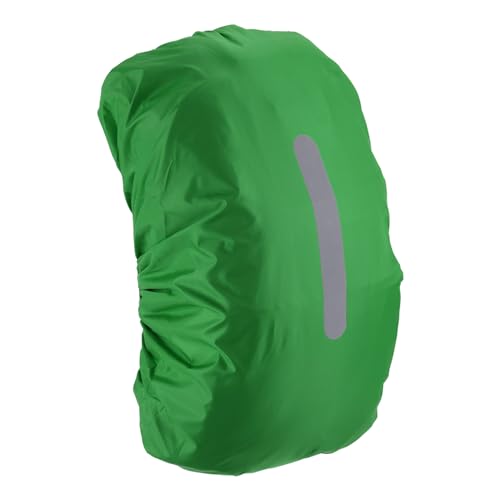 M METERXITY Backpack Rain Cover - Waterproof Lightweight Cover with Vertical Reflective Strap, Apply to Cycling/Hiking/Mountain Climbing (55-65L, L, Light Green)
