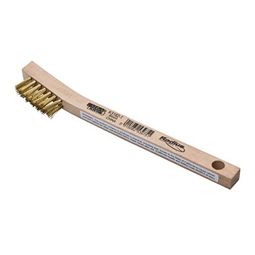 Lincoln Electric K3182-1 Brass Wire Brush for Aluminum, 3 x 7 Row, 12 Pack