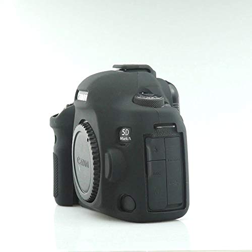 Image of Canon 5D Mark IV Camera Case, Professional Silicone Rubber Camera Case Cover Detachable Protective for Canon 5D Mark IV - Black