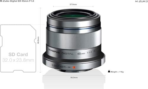 OM SYSTEM M.ZUIKO DIGITAL 45mm F1.8 シルバー