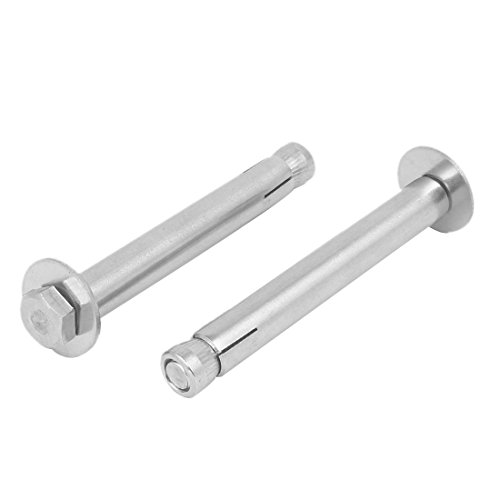 Aexit M8 x 90 mm 304 perno de expansión del ancla de la manga hexagonal de (model: K4105IIIVII-2702LP) acero inoxidable 2PCS
