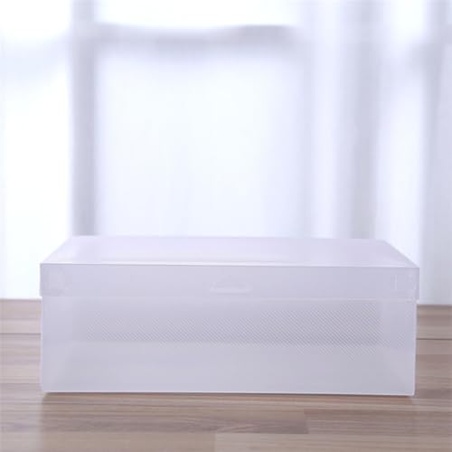 Caja de zapatos transparente Mikinona pack de 6 organizadores apilables de plástico con tapa 3