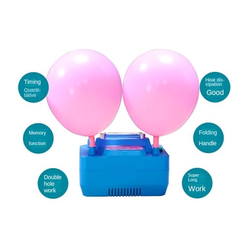 Compresor de globos para decoración de cumpleaños bodas y eventos con interruptor pie 4