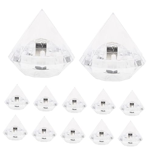 SOESFOUFU 12個キャンディ収納ボックス プラスチック製 ダイヤモンド型 スイーツ包装ケース 砂糖入れ クリエイティブキャンディボックス 婚礼 誕生日パーティー お菓子ディスプレイ