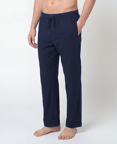 Image of Andrew Scott Men's Cotton Lounge Pants | Sleep Pajama Bottoms| Multi Packs | Drawstring & Pockets