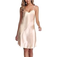Vlazom Camisones Sexys Mujer de Saten, Camisones de Mujer con
