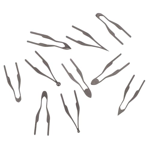Gadpiparty 10 Piezas herramienta para quemar madera consejos de pirograbado puntas de soldadura consejos sobre herramientas de pirograbado Dark Grey