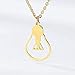 Produktbild CKAWM Halskette Minimalistische Glühbirne Halskette Für Frauen Einzigartige Lustige Schmuck Glühbirne Anhänger Halsketten Schwester Geschenke