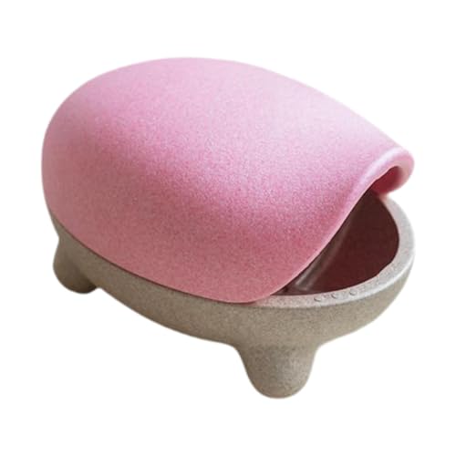 Qianly Taburete con Diseño de Tortuga para Almacenaje Infantil, Rosa, Individual