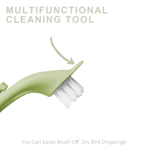 Image of Bird Cage Cleaning Brush with Long Ergonomic Handle - Durable Bristlesfor Cleaning Parrot Cages, Kennels, and Perches,Removes Poop and Keeps Bird Cages Fresh,Essential Bird Cage Accessory