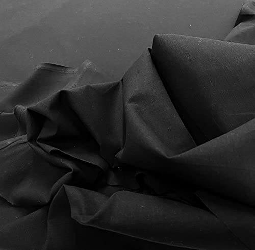 Premium Black 100% Cotton Muslin Fabric - Versatile 58" Wide Draping Textile, Perfect for Fashion, Quilting & Crafts (2 Yards) 12 Premium Black 100% Cotton Muslin Fabric - Versatile 58" Wide Draping Textile, Perfect for Fashion, Quilting & Crafts (2 Yards) - Image 11