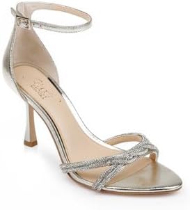 Jewel Badgley Mischka Vani Glitter Straps Stiletto Heels - Image 9