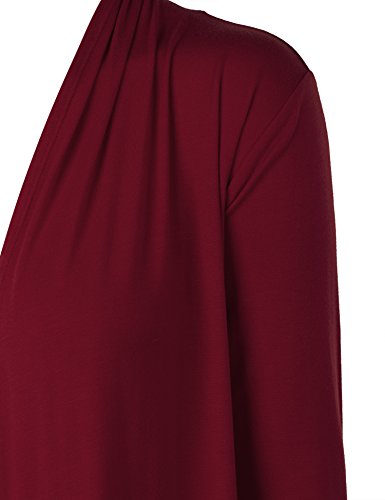 Image of Made By Johnny Women's Open Front Cardigan Lightweight Soft Drape Long Sleeve Cardigan for Work Travel Casual