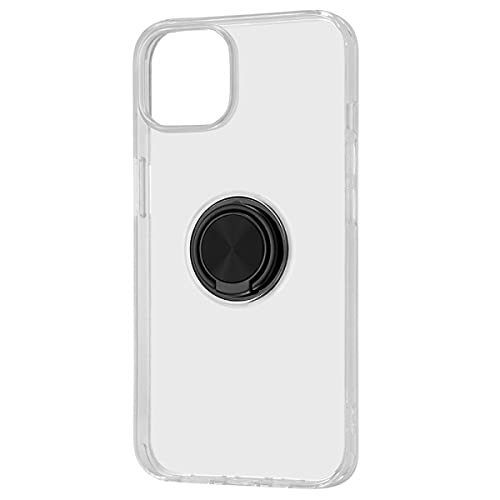 iPhone 13 TPUソフトケース リング付/ブラック