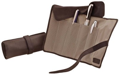 Libelle Leather Brown Pen Wrap Accessory - LB-775BRWN