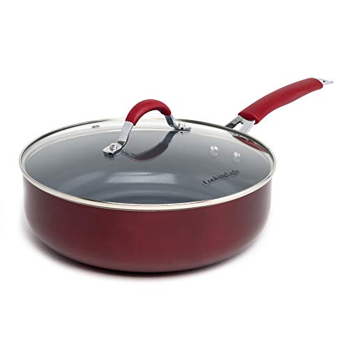 Cooking Light Allure Non-Stick Ceramic Cookware No-Warp, Deep Cooker, Multipurpose Use, Silicone Stay