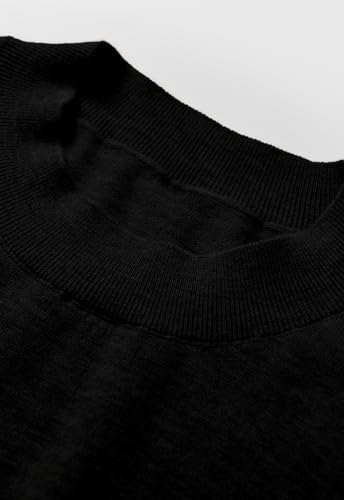 Men's O-Neck Sweater Autumn Winter Rollneck Warm 100 Merino Pure Wool3