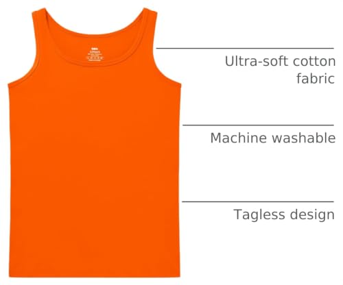 Image of QBK 2T-13Years Girls Tank Tops Cotton Dance Basic Sleeveless Undershirts | Gymnastics Ballet Dancewear